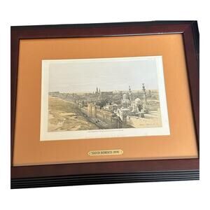 David Roberts 1856 Plate 226 Lithograph “General View Of Cairo From The West”